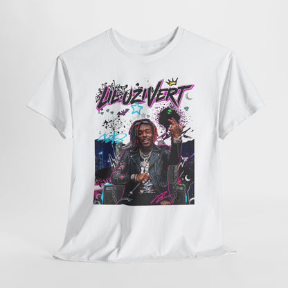 Lil Uzi — Retro Neon Rap Portrait T-Shirt