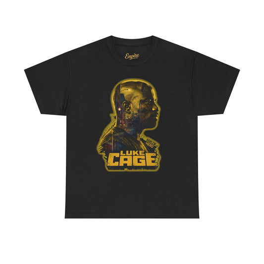 Luke Cage Profile Graphic Tee — Retro Marvel Street Hero T‑Shirt