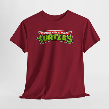 Teenage Mutant Ninja Turtles Graphic Tee — Retro TMNT Logo & Group Back Print