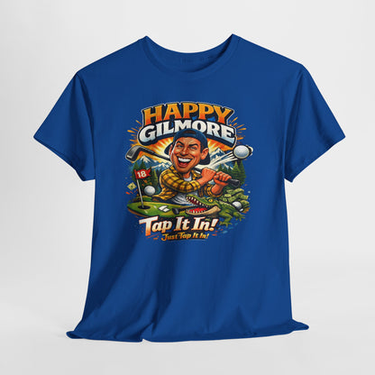 Happy Gilmore Golf T-Shirt — Vintage Funny Movie Golf Tee (‘Tap It In’ Design)