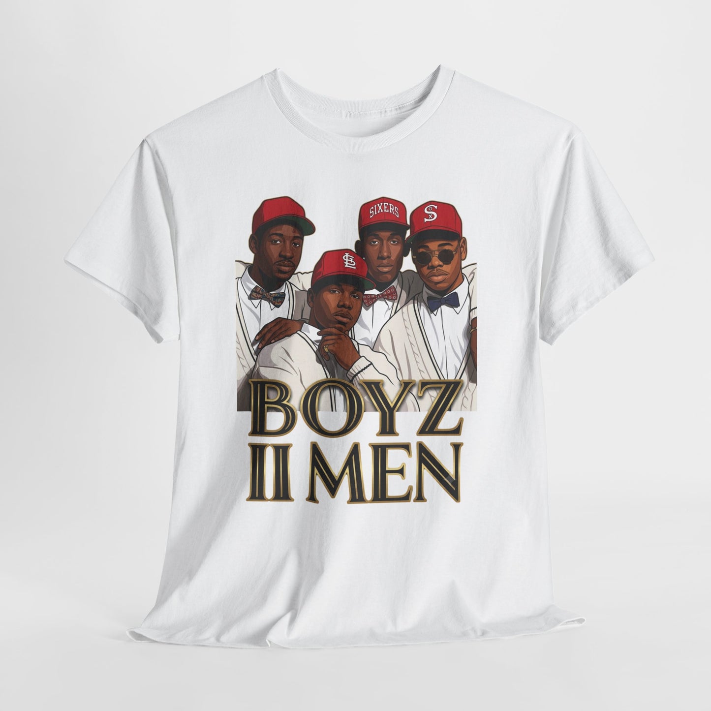 Boyz II Men Classic Portrait Graphic Tee - Retro R&B 90s Style