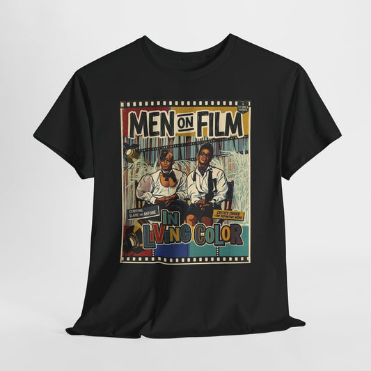 Men on Film Vintage Poster T-Shirt — "In Living Color" Retro Tee