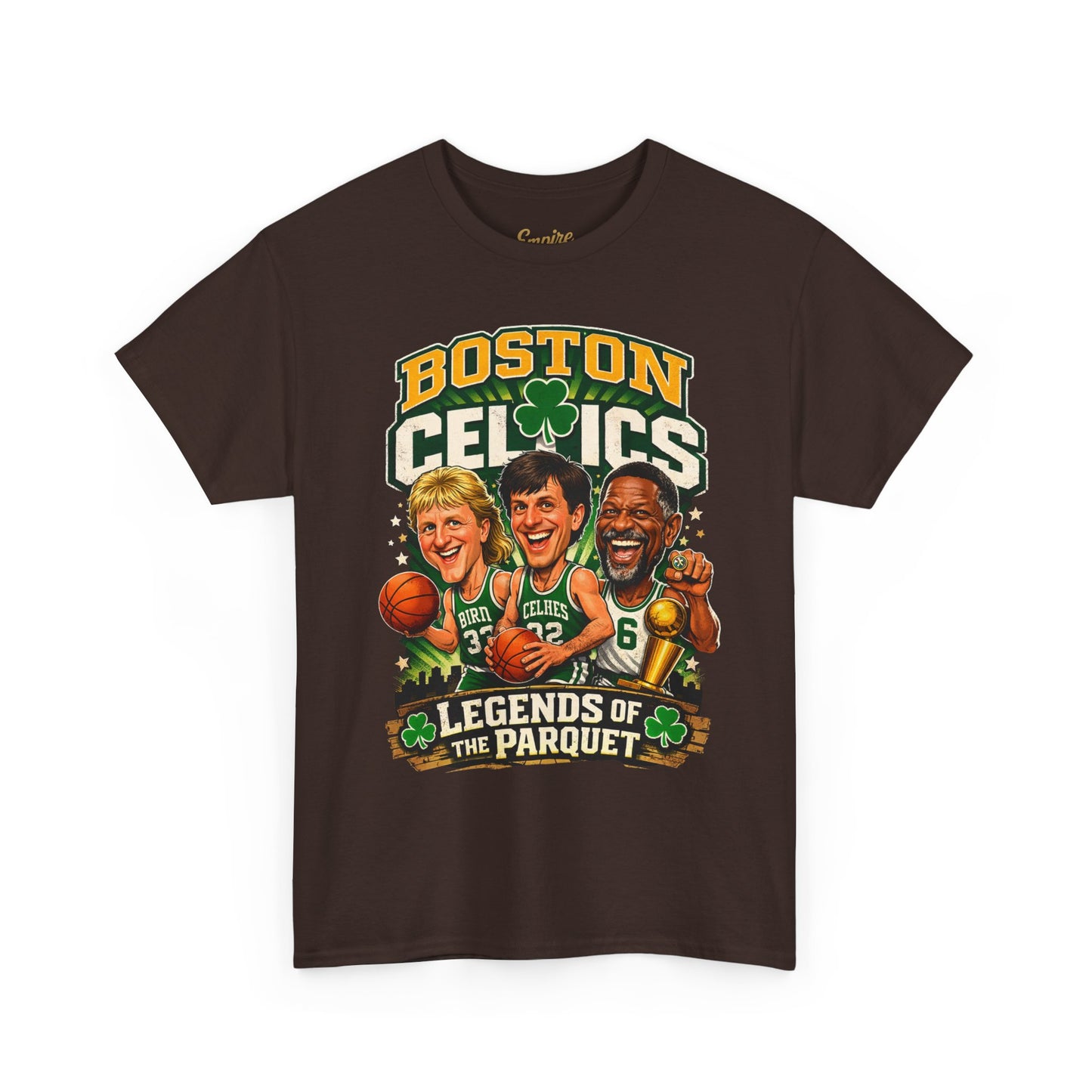 Boston Celtics "Legends of the Parquet" Tee - Retro Basketball Fan Shirt