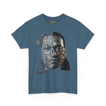 Candyman - I Was Obliged to Come Typography Portrait Graphic T-Shirt