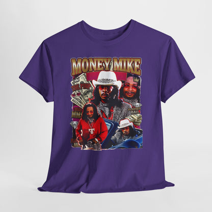 Money Mike Graphic Tee — Retro Movie Collage T‑Shirt