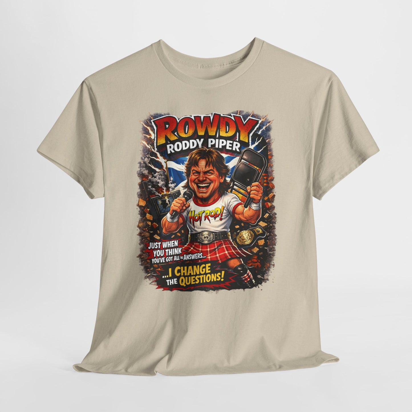 Rowdy Roddy Piper T-Shirt — Retro Wrestling Graphic Tee