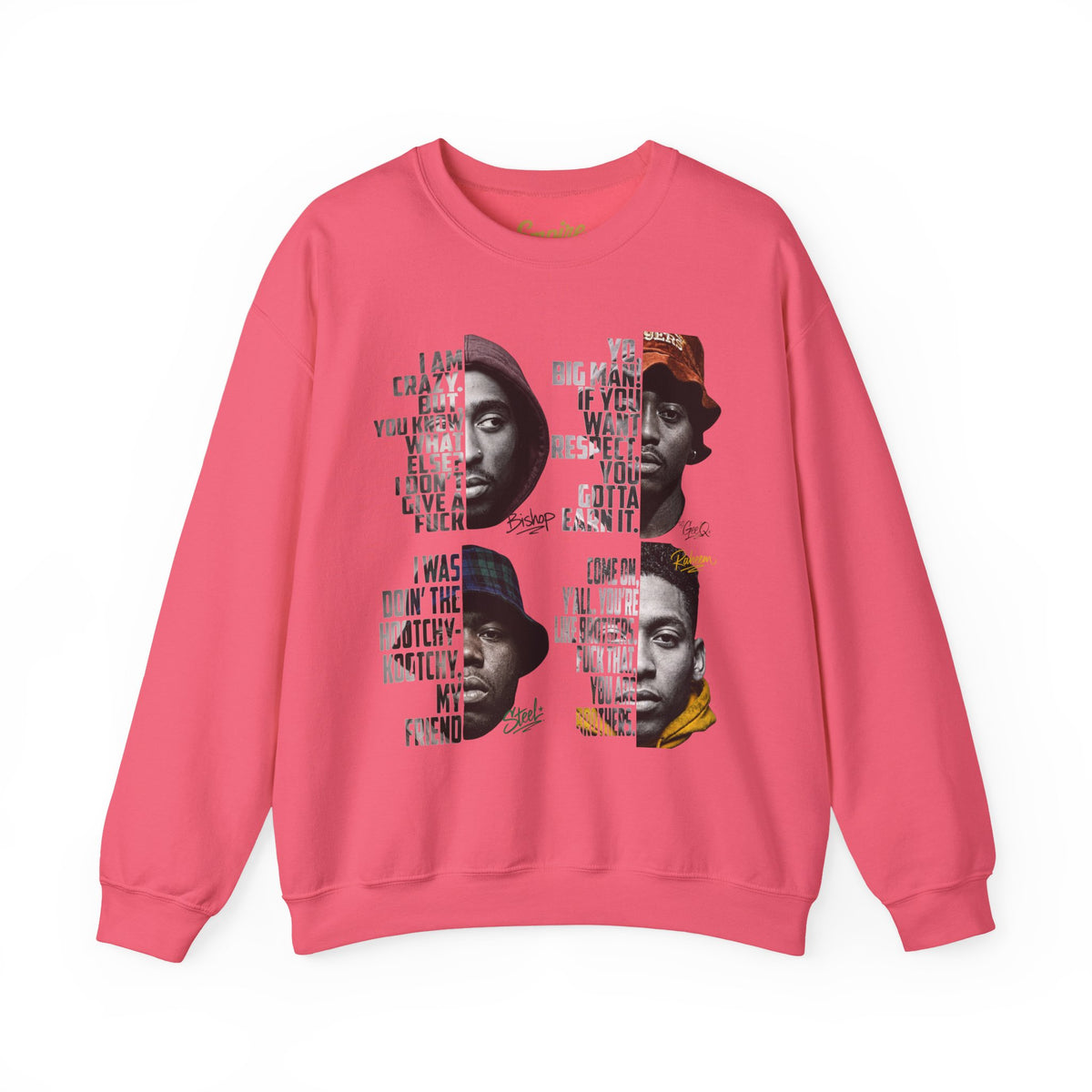 Wrecking Crew "Juice" Movie Legends Crewneck Sweatshirt — Collage Portraits & Lyrics