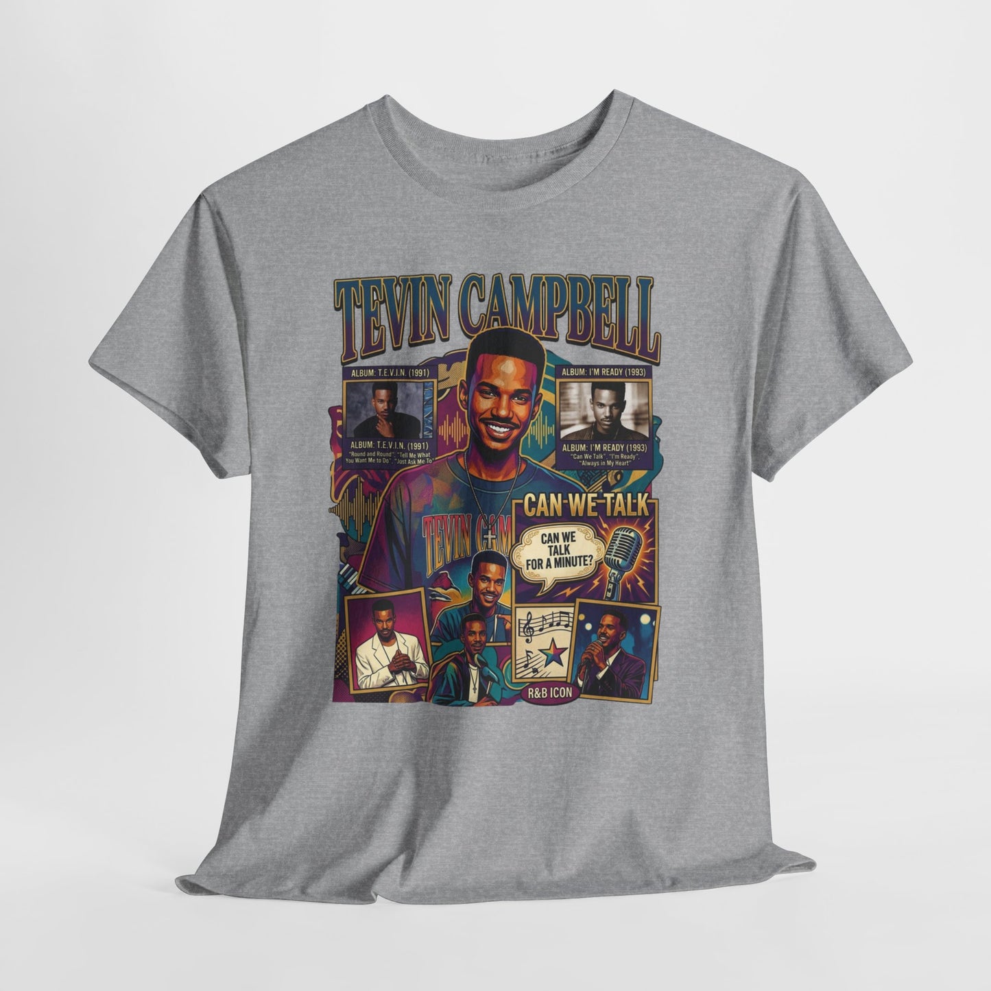 Tevin Campbell Tribute T‑Shirt — 'Can We Talk' Retro Collage Tee