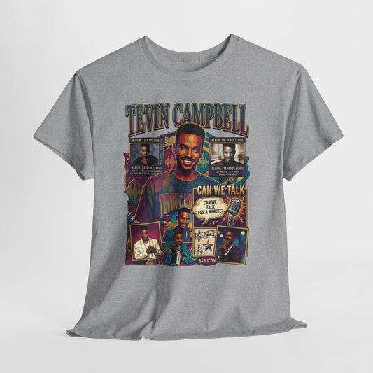 Tevin Campbell Tribute T‑Shirt — 'Can We Talk' Retro Collage Tee