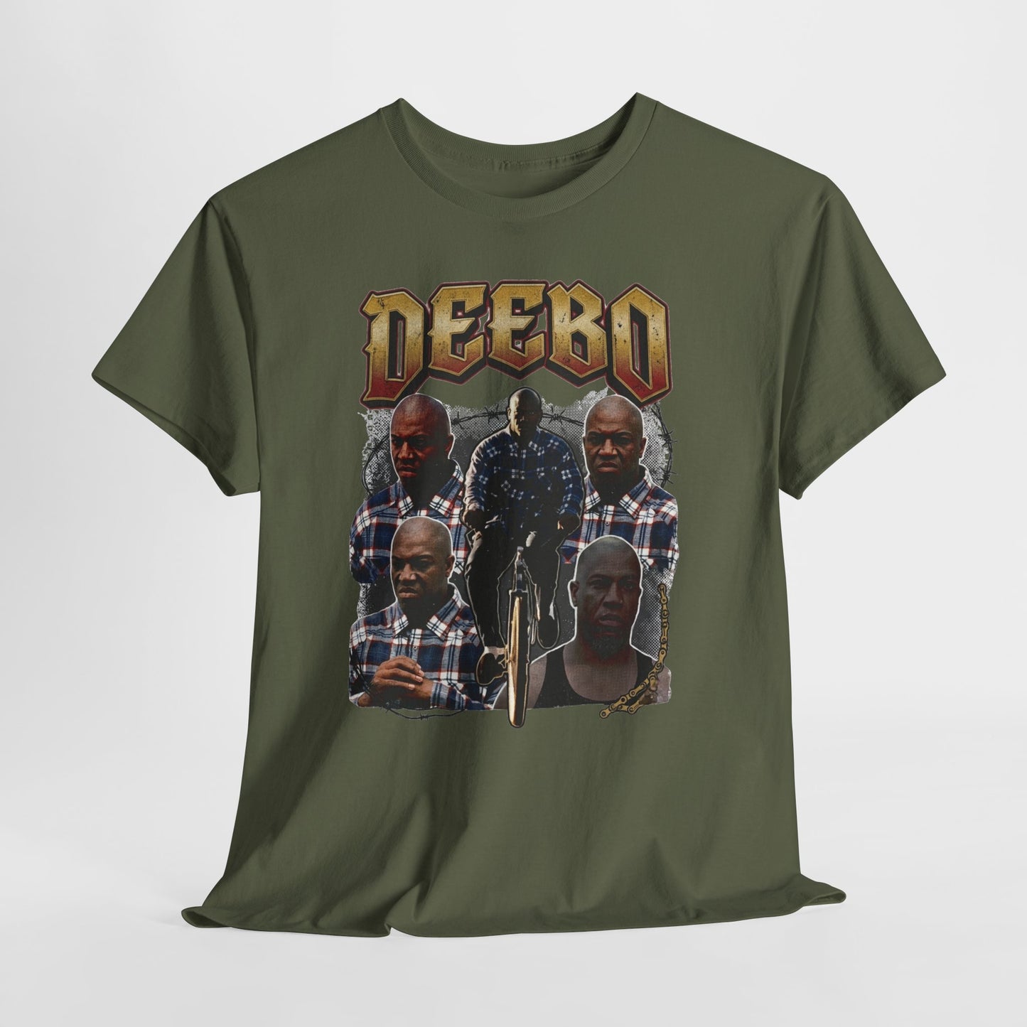 Deebo Graphic Tee — Vintage Style Movie Character Collage