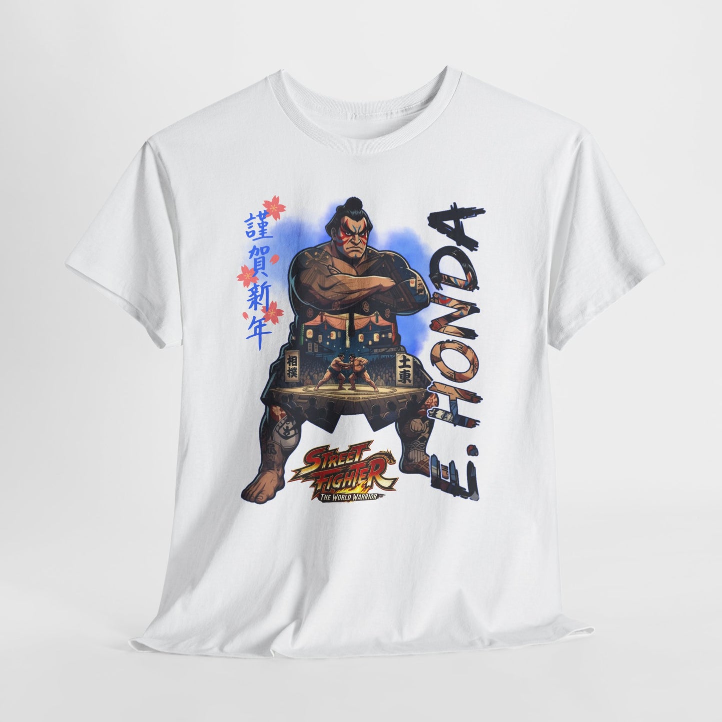 E. Honda Street Fighter Tee — Vintage Arcade Gaming Graphic T-Shirt