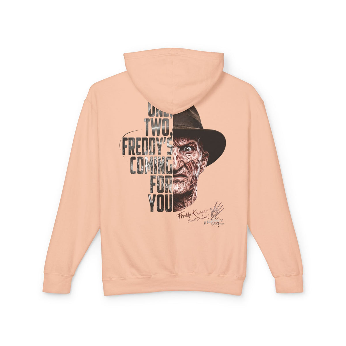 Freddy Krueger Hoodie — 'One, Two, Freddy’s Coming for You' Horror Pullover