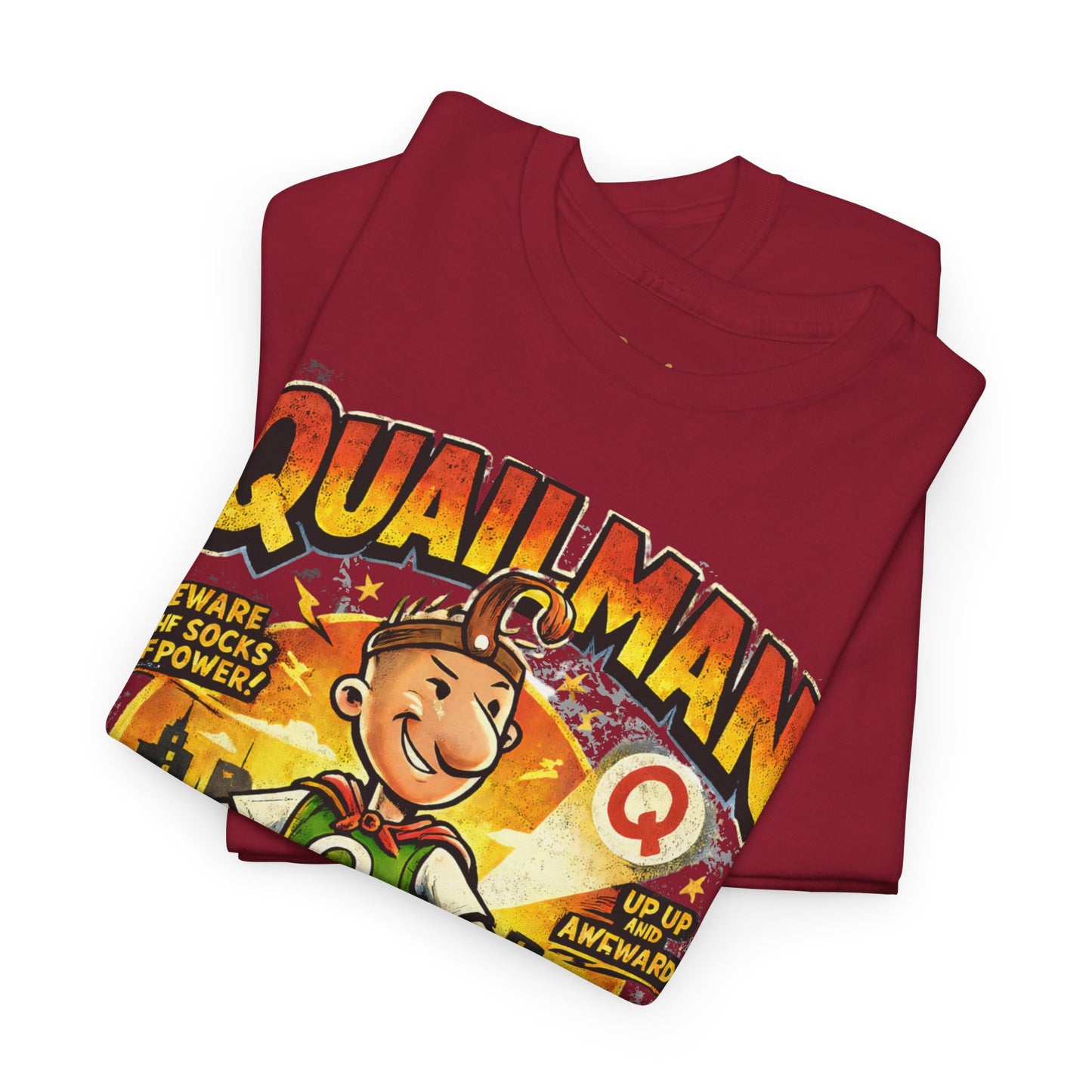 Quailman Mighty Dork T-Shirt — Retro Cartoon Graphic Tee