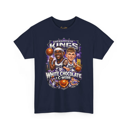 Sacramento Kings 'White Chocolate & C-Webb' Basketball Tee