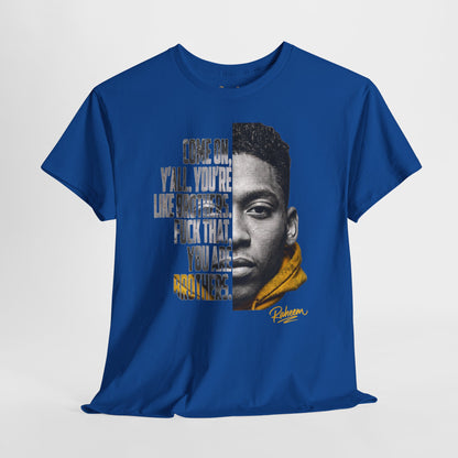 Raheem "Juice" Portrait Quote Tee — "You Are Brothers" Graphic T-Shirt