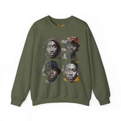 Wrecking Crew "Juice" Movie Legends Crewneck Sweatshirt — Collage Portraits & Lyrics