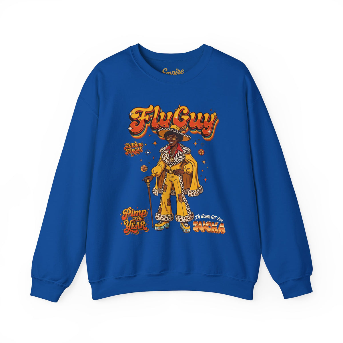 FlyGuy Pimp of the Year Graphic Crewneck Sweatshirt