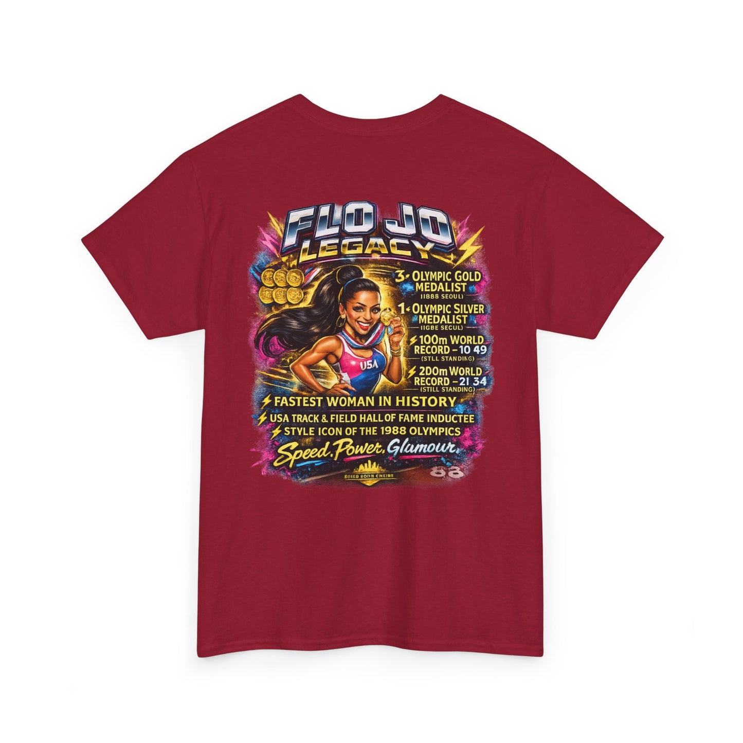 Sprint Legend T-Shirt — "The Fastest Woman Alive" Track & Field Tribute