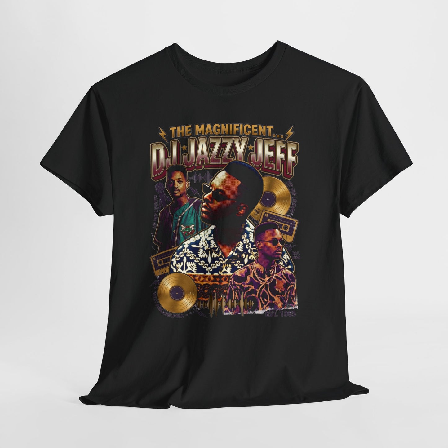DJ Jazzy Jeff Tribute Tee — "The Magnificent DJ Jazzy Jeff" Retro Hip-Hop Graphic Shirt