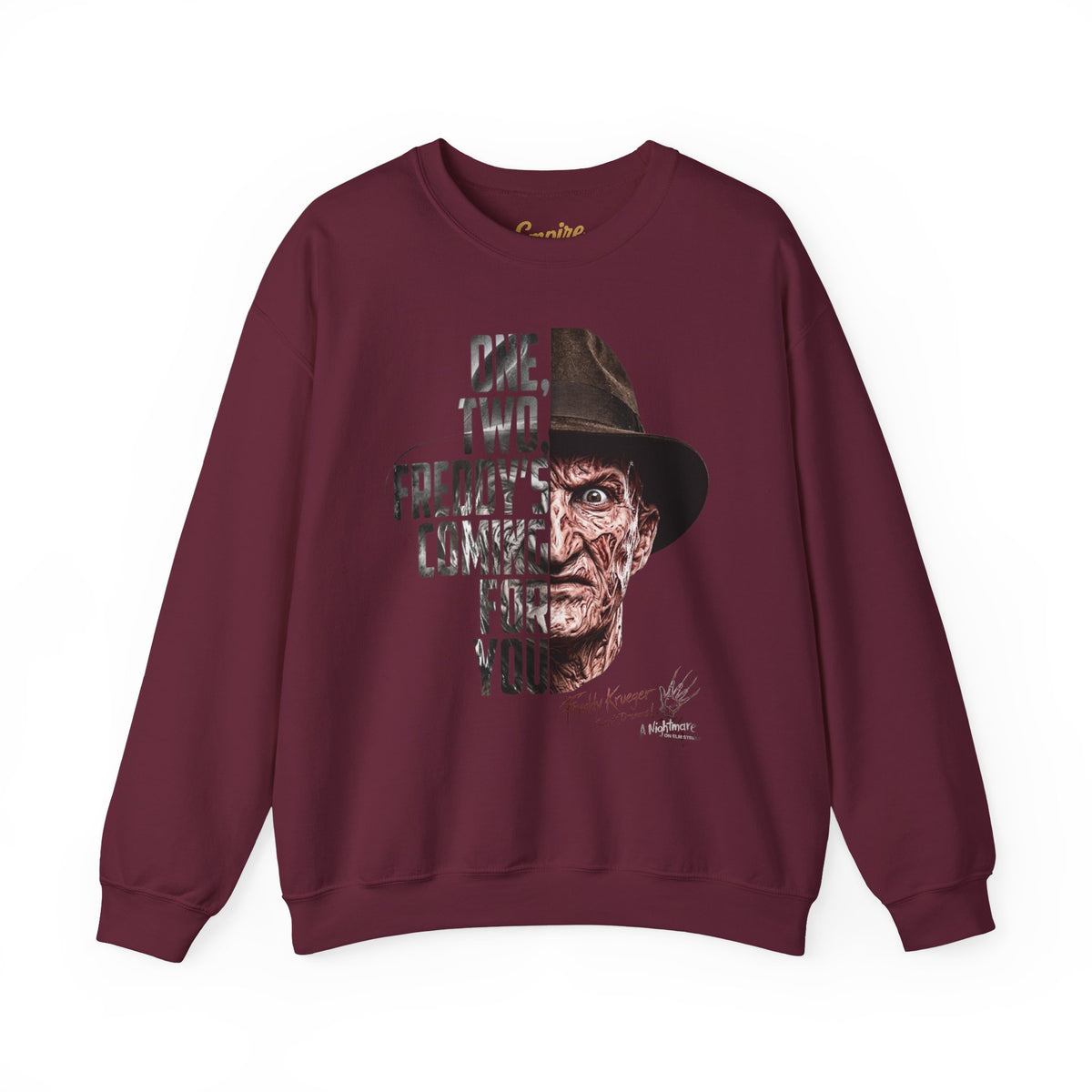 Freddy Krueger 'One, Two, Freddy's Coming For You' Crewneck Sweatshirt
