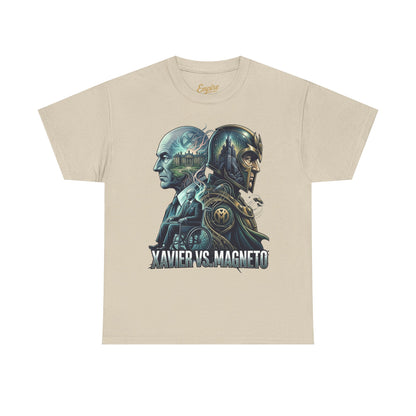 Xavier vs Magneto Graphic Tee — Retro Comic Mutant Showdown T-Shirt