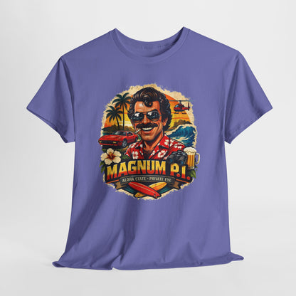 Retro Detective TV Graphic Tee — 'Magnum P.I.' Vintage Island Vibe T-Shirt