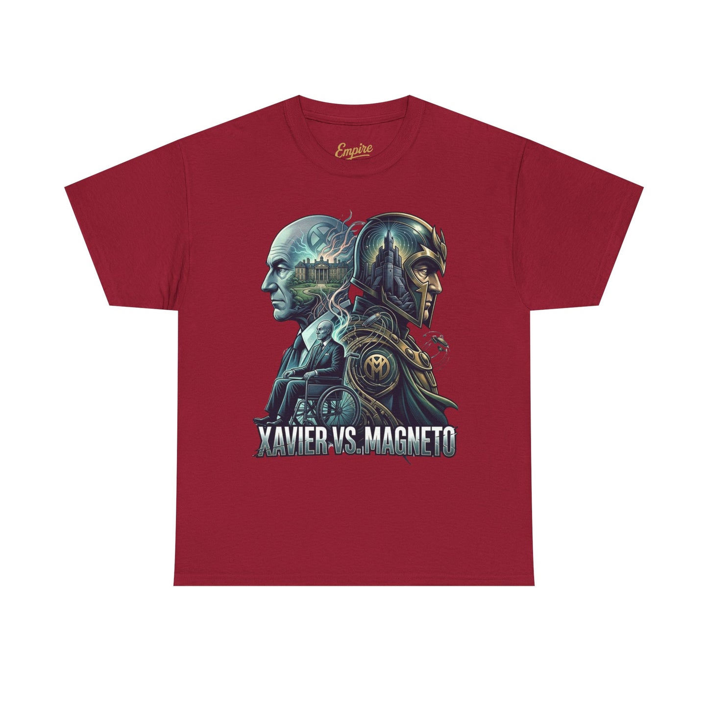 Xavier vs Magneto Graphic Tee — Retro Comic Mutant Showdown T-Shirt