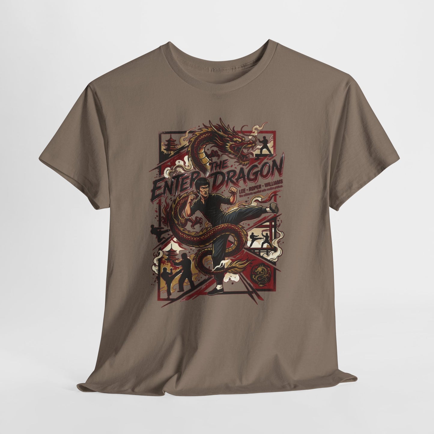 Enter the Dragon Graphic Tee - Vintage Martial Arts Dragon T-Shirt