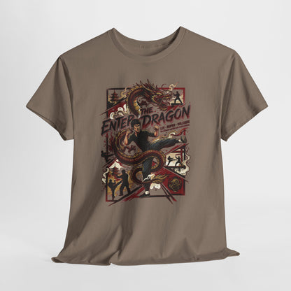 Enter the Dragon Graphic Tee - Vintage Martial Arts Dragon T-Shirt
