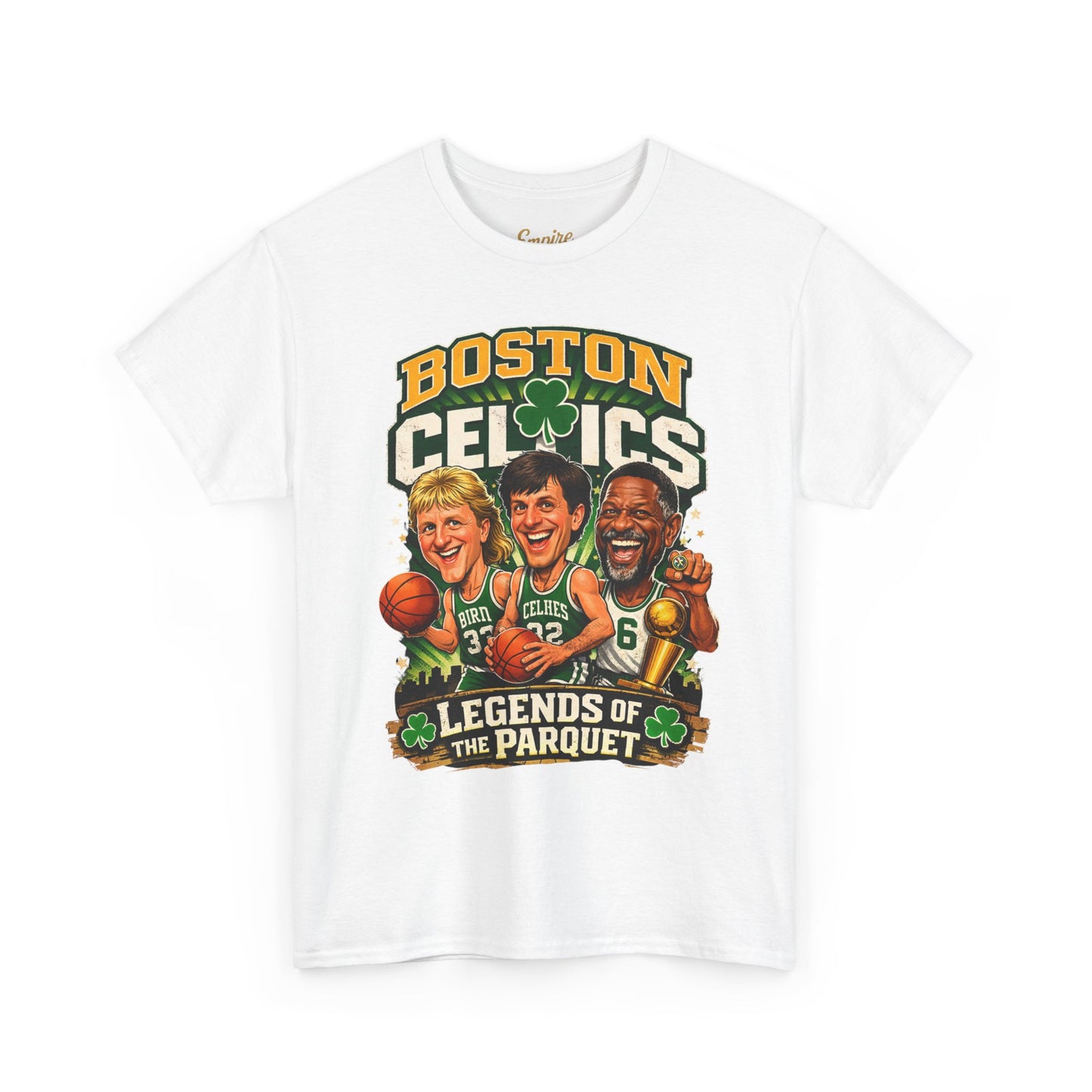 Boston Celtics "Legends of the Parquet" Tee - Retro Basketball Fan Shirt