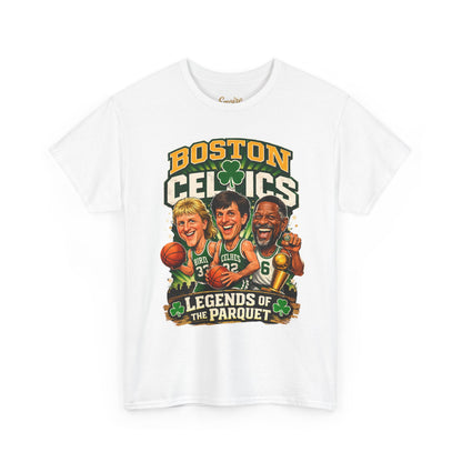 Boston Celtics "Legends of the Parquet" Tee - Retro Basketball Fan Shirt