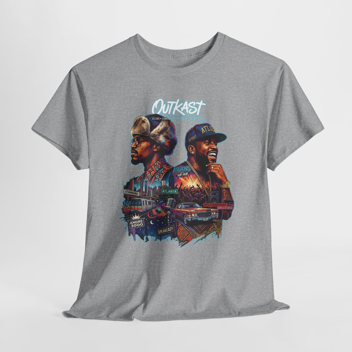 Outkast Hop Dual Portrait T‑Shirt — Vintage Rap Artist Graphic Tee