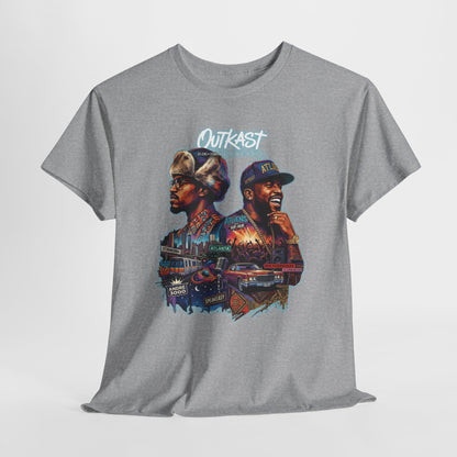 Outkast Hop Dual Portrait T‑Shirt — Vintage Rap Artist Graphic Tee