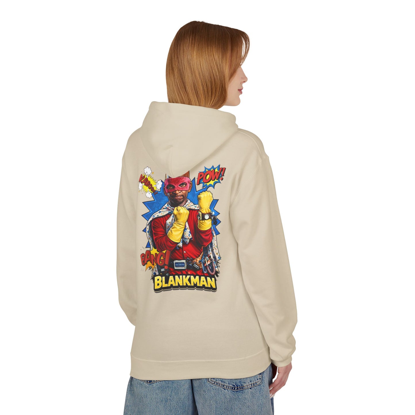 Blankman Inspired Graphic Midweight Softstyle Fleece Hoodie