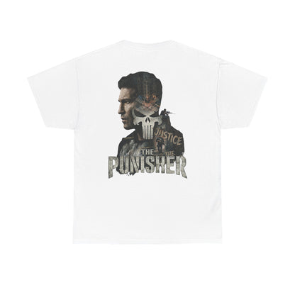 Punisher Graphic Tee — Skull Logo Front & The Punisher Portrait Back