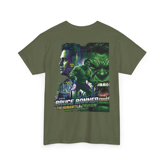 Hulk Graphic Tee — Bruce Banner Movie Poster Back Print