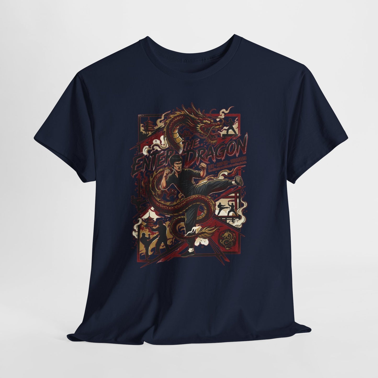 Enter the Dragon Graphic Tee - Vintage Martial Arts Dragon T-Shirt