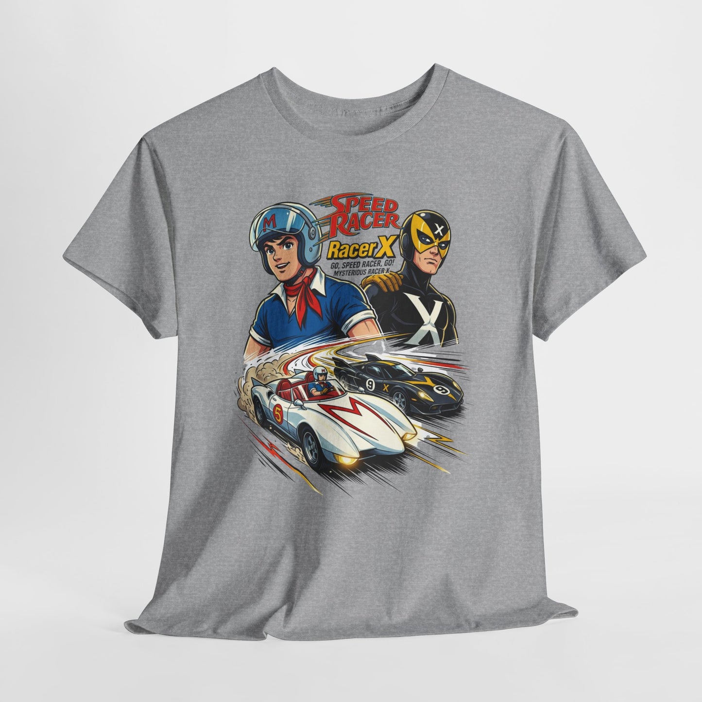 Speed Racer Vintage Racing Tee — "Speed Racer Racer X" Graphic T-Shirt