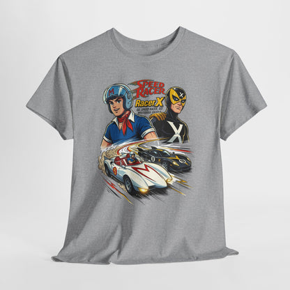 Speed Racer Vintage Racing Tee — "Speed Racer Racer X" Graphic T-Shirt
