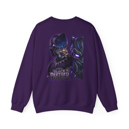 Black Panther Crewneck Sweatshirt — Marvel Black Panther Graphic