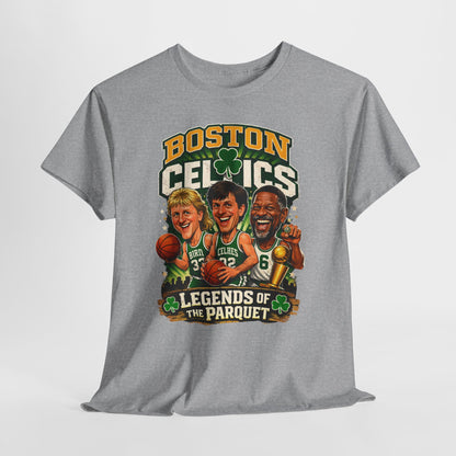 Boston Celtics "Legends of the Parquet" Tee - Retro Basketball Fan Shirt
