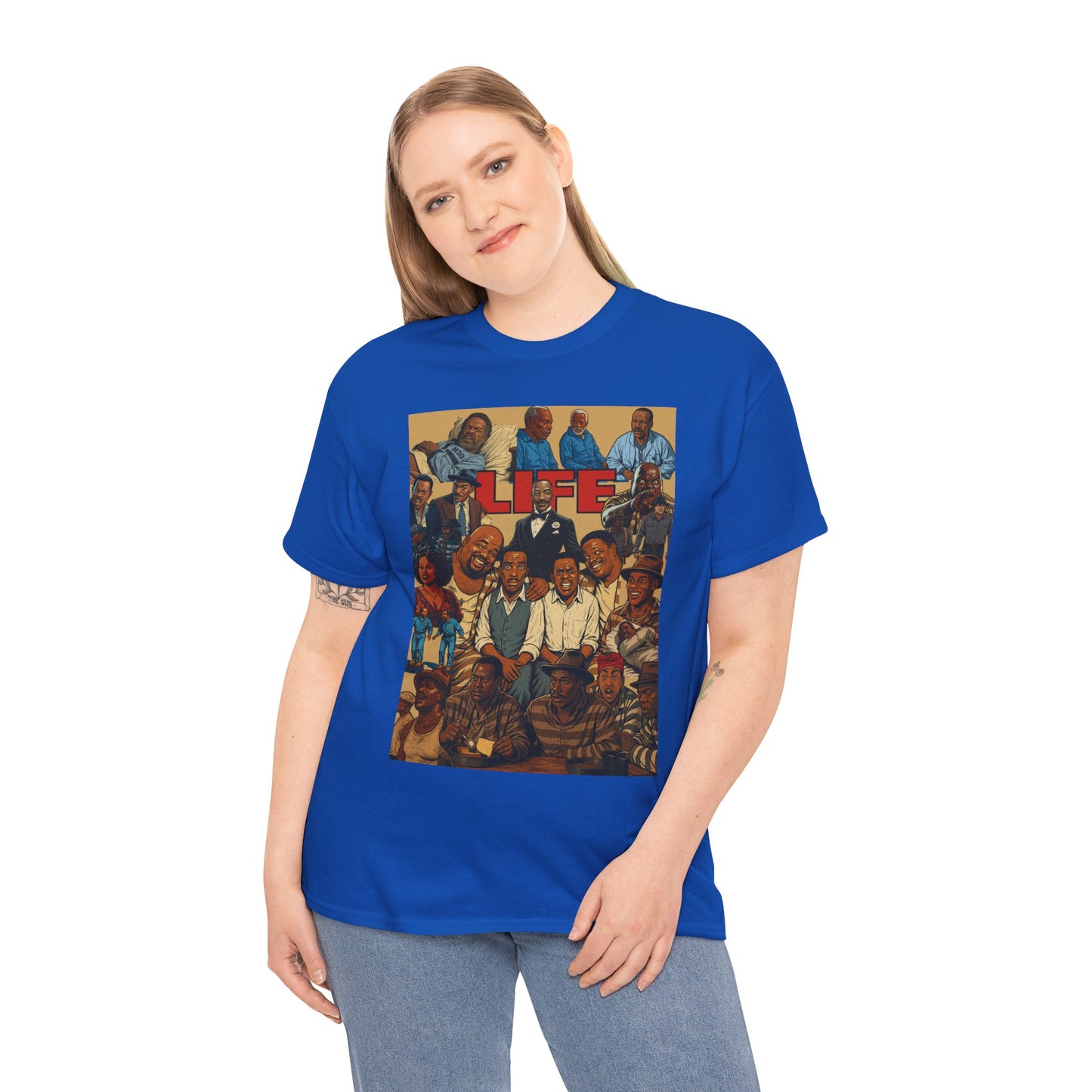 Retro Life Graphic Tee, Unisex Heavy Cotton T-Shirt, Vintage Style Shirt, Casual Wear, Unique Gift Idea