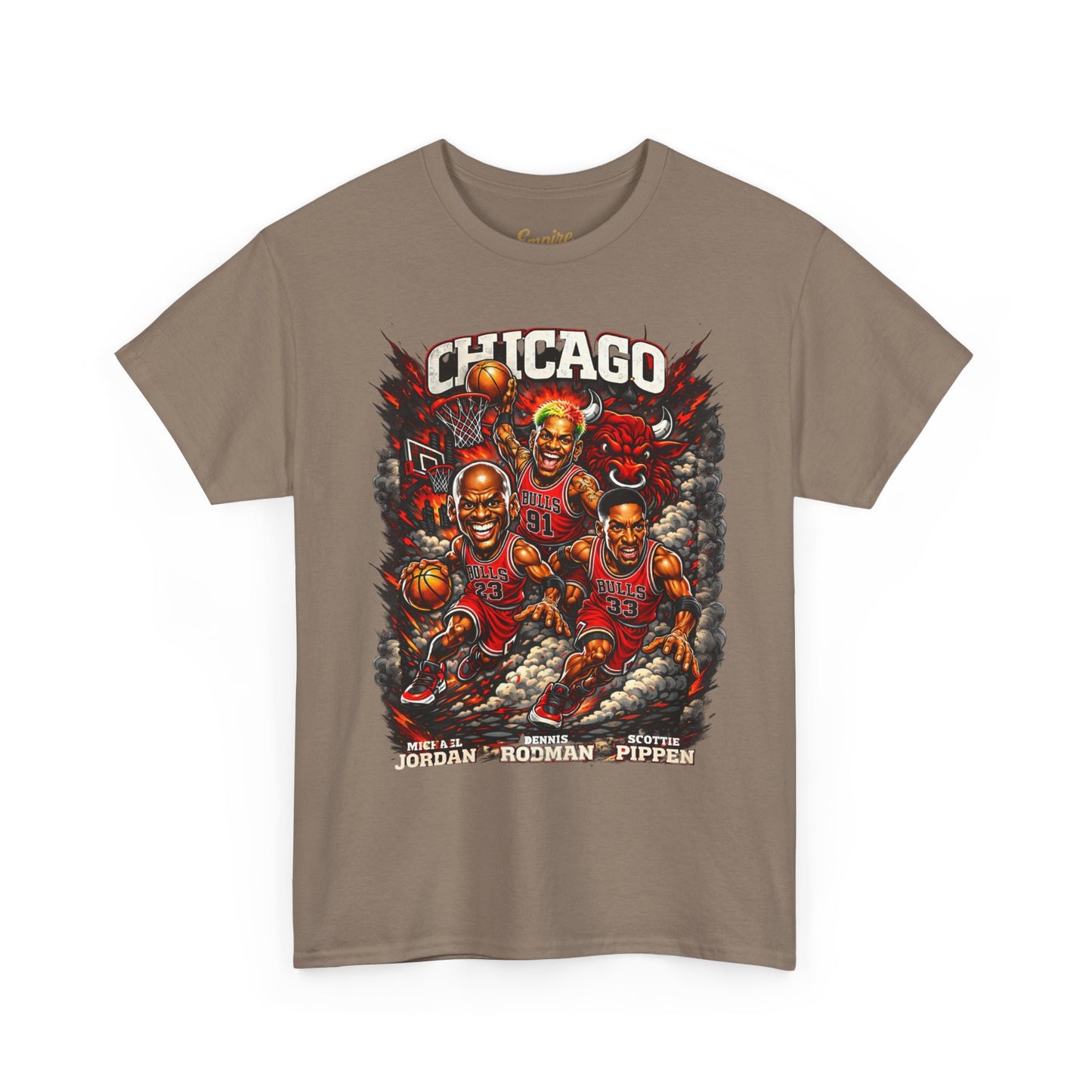 Chicago Bulls Retro Players Graphic Tee — Vintage Basketball Team Shirt