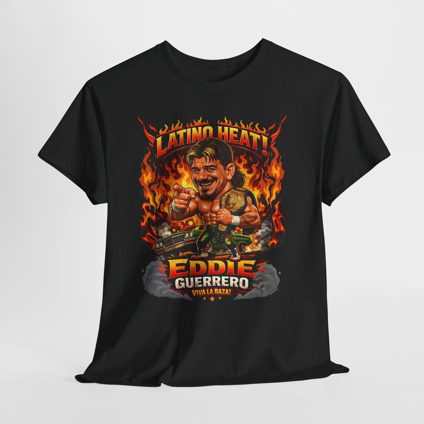 Eddie Guerrero 'Latino Heat' Graphic Tee - Wrestling Tribute Shirt