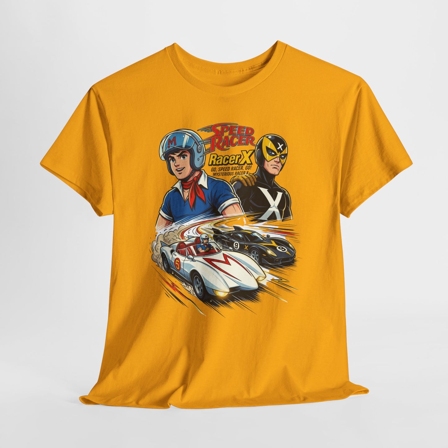 Speed Racer Vintage Racing Tee — "Speed Racer Racer X" Graphic T-Shirt