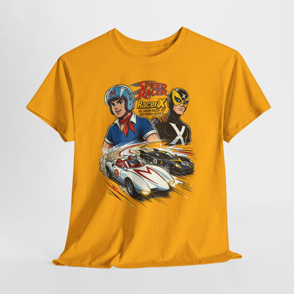 Speed Racer Vintage Racing Tee — "Speed Racer Racer X" Graphic T-Shirt