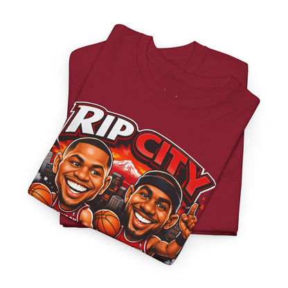 Rip City Basketball T-Shirt — Caricature Trail Blazers Fan Tee