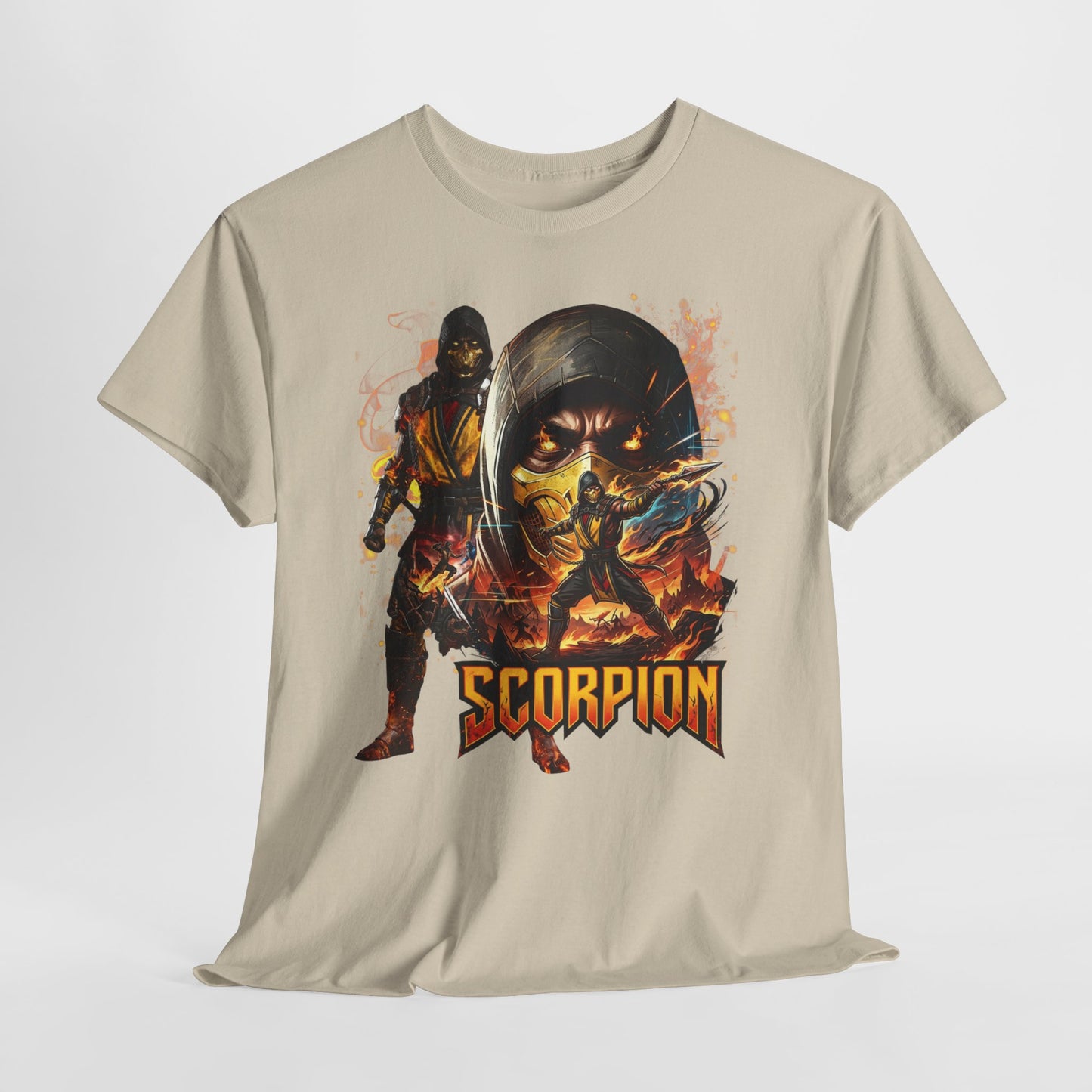 Scorpion Video Game Tee - Retro Fighter Graphic Shirt