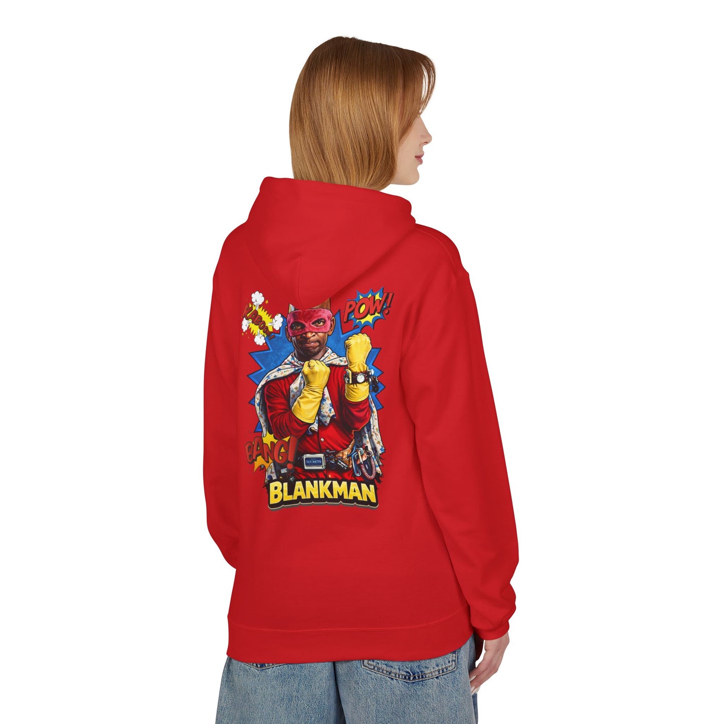 Blankman Inspired Graphic Midweight Softstyle Fleece Hoodie