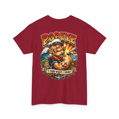 Popeye Graphic Tee — "I Yam What I Yam" Vintage Cartoon T-Shirt